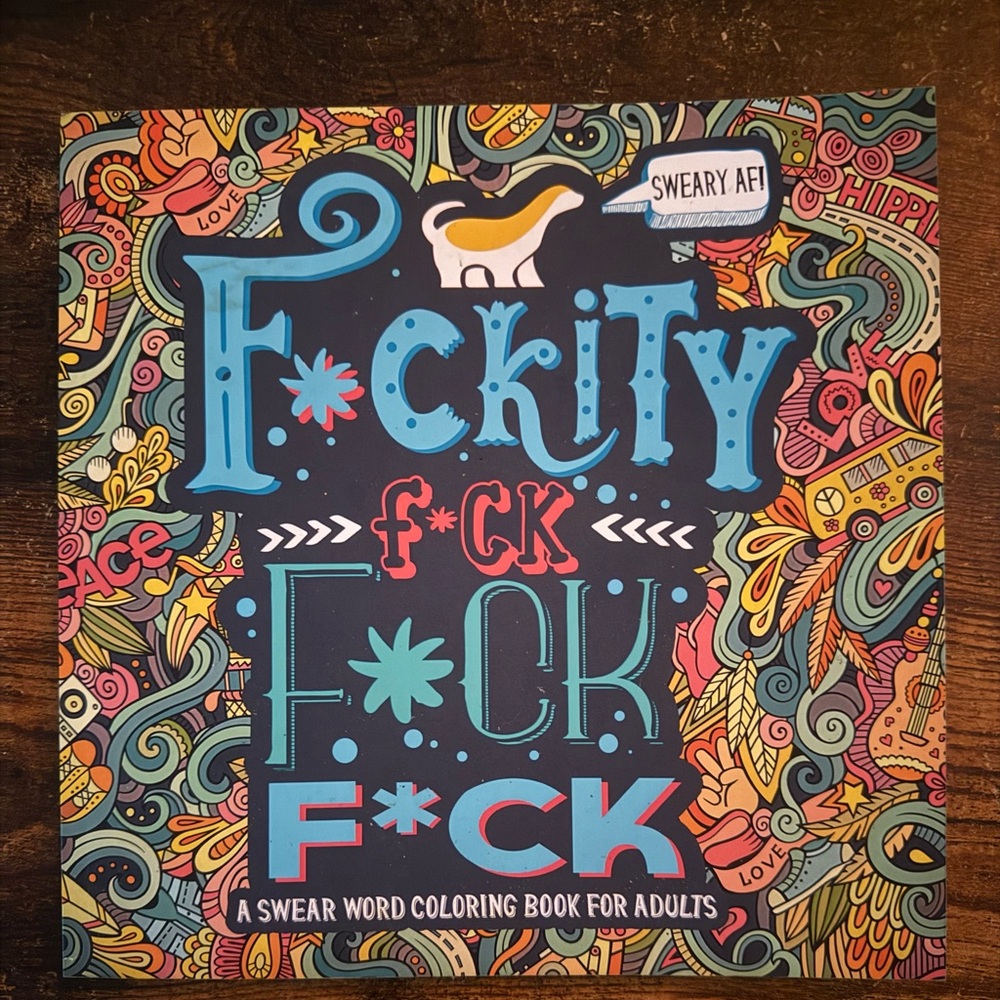Colorful Swear Word Coloring Book for Adults